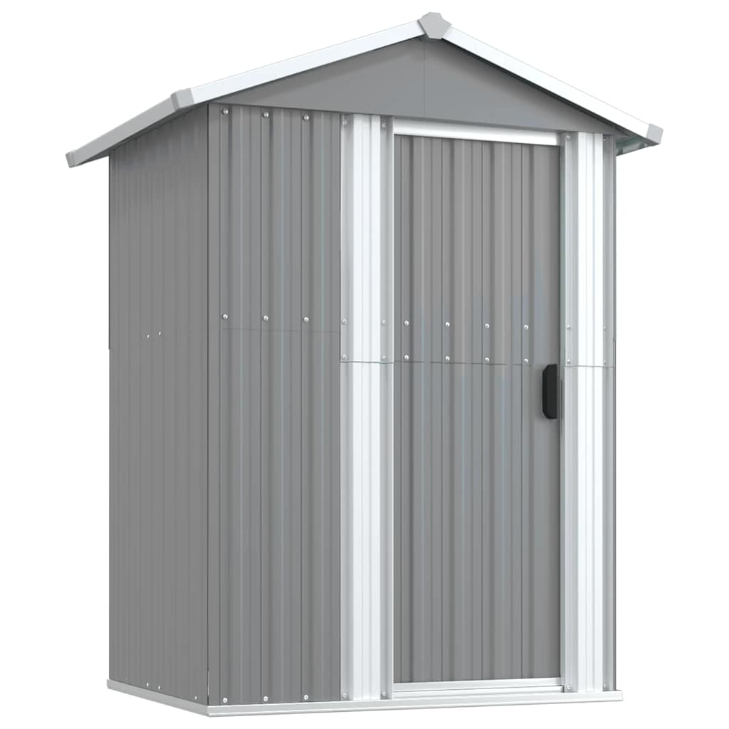 VidaXL Gartenhaus 126x97,5x177 cm, verzinktes Stahlgrau