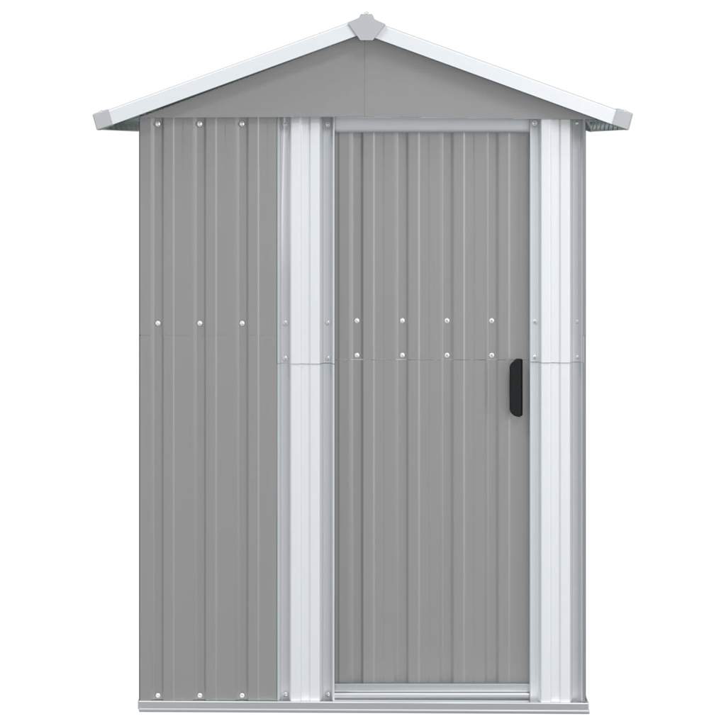 VidaXL Gartenhaus 126x97,5x177 cm, verzinktes Stahlgrau