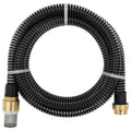Vidaxl zuigslang met messing koppelingen 1,1'' 3 m pvc zwart