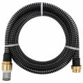 Vidaxl zuigslang met messing koppelingen 1,1'' 7 m pvc zwart