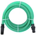 VidaXL Saugschlauch mit PVC-Kupplungen 1,1 Zoll 7 m PVC Grün