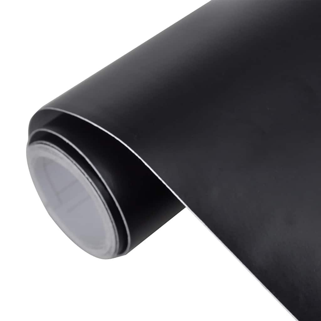 VidaXL 2er-Pack Autofolie 100x150 cm + 50x150 cm matt schwarz
