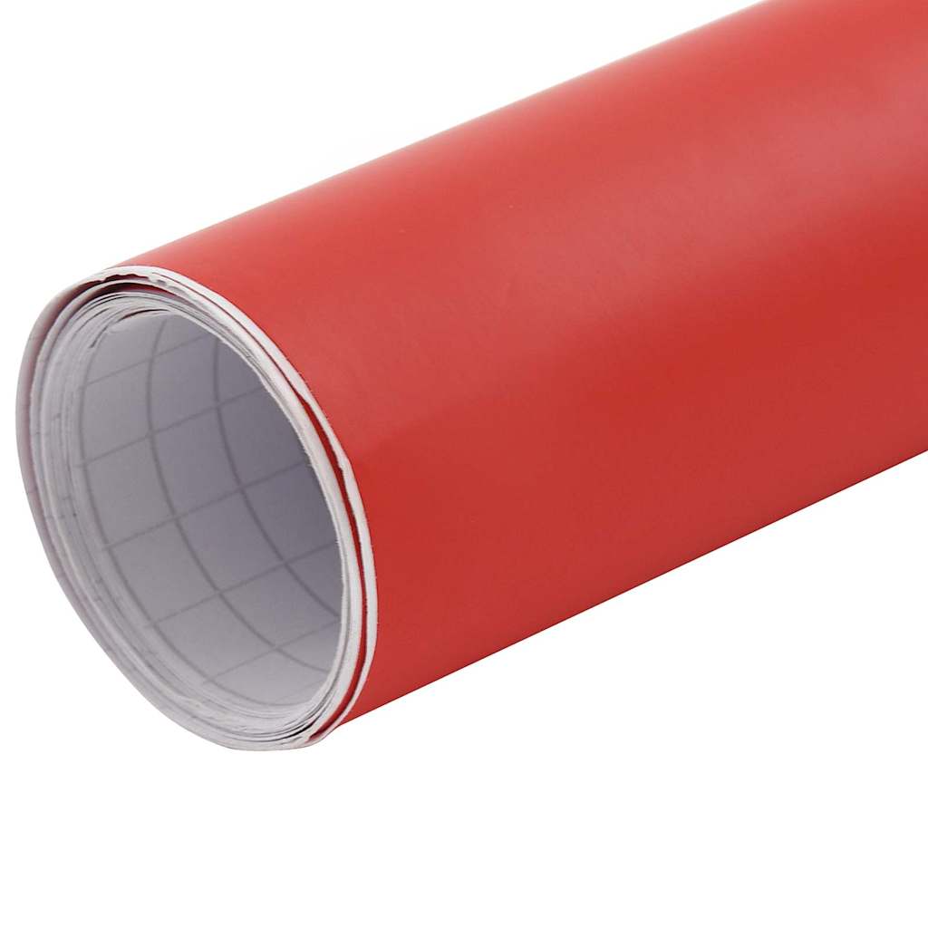 VidaXL Autofolie 100x150 cm Mattrot