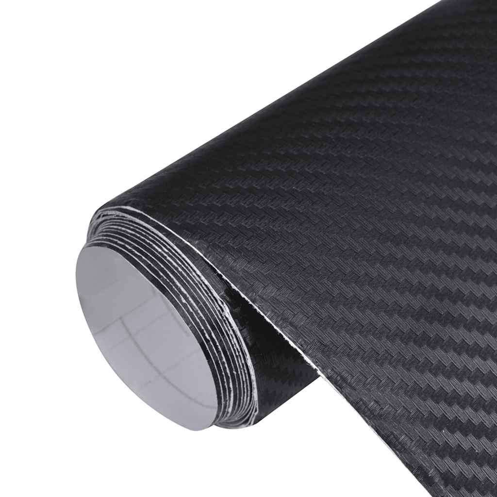 VidaXL 2 Stück Autofolie 3D 100x150 cm schwarz