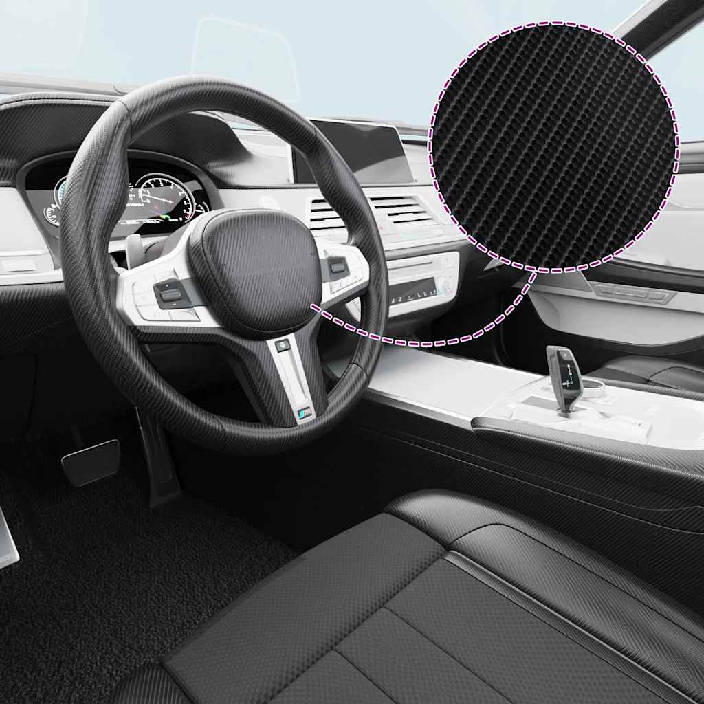 VidaXL 2 Stück Autofolie 4D 100x150 cm schwarz