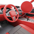 Vidaxl 2 st autofolie 4d 100x150 cm + 50x150 cm rood