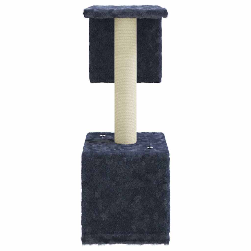 Vidaxl kattenmeubel met sisal krabpalen 60 cm donkergrijs