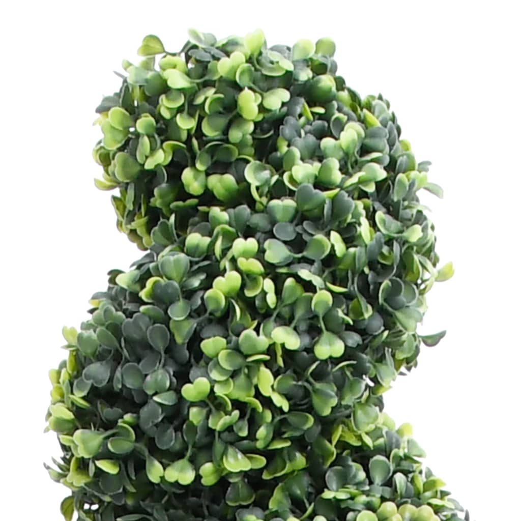 Vidaxl Künstliche Pflanze mit Topf Buxus Spirale 117 cm Grün