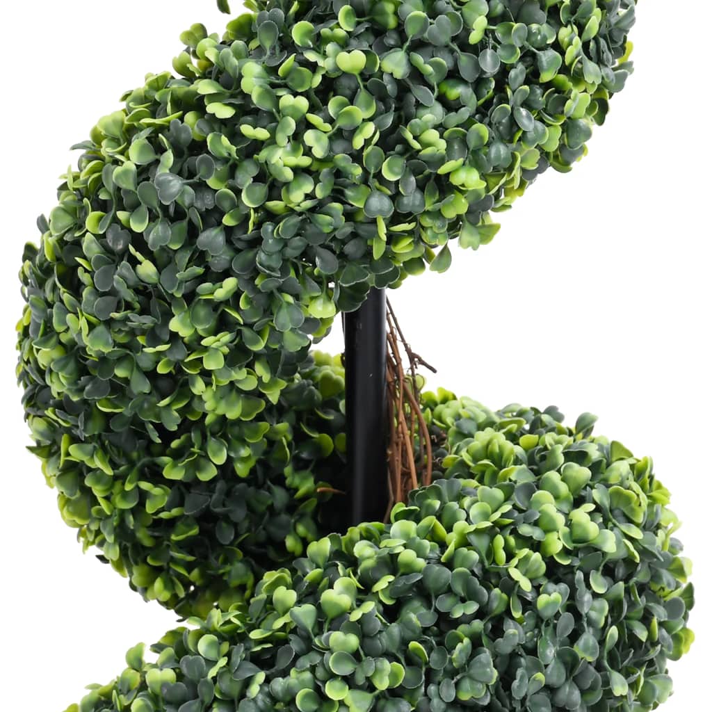 Vidaxl Künstliche Pflanze mit Topf Buxus Spirale 117 cm Grün