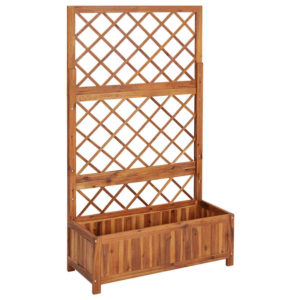 VIDAXL -Planzer mit SLAT 85x38x150 cm Festes Akazienholz angehoben