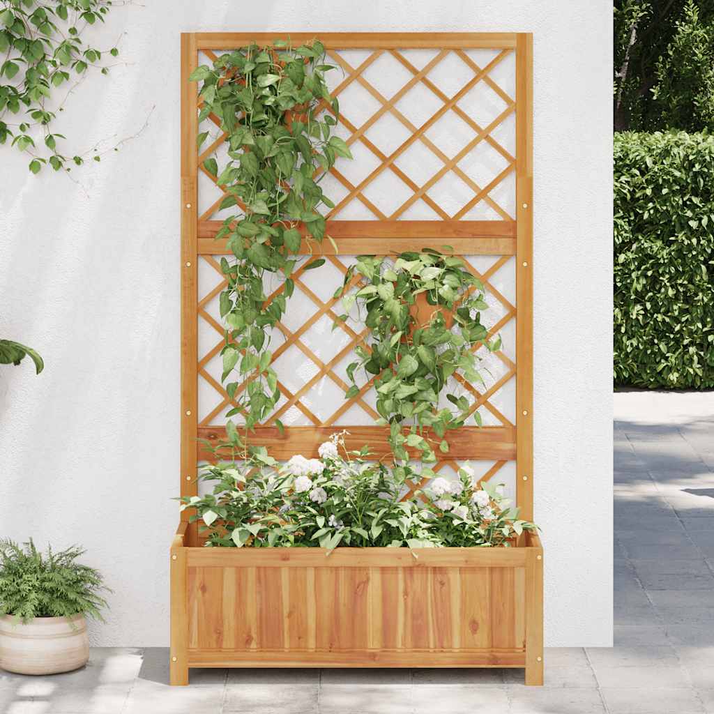 VIDAXL -Planzer mit SLAT 85x38x150 cm Festes Akazienholz angehoben