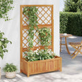 VIDAXL -Planzer mit SLAT 85x38x150 cm Festes Akazienholz angehoben
