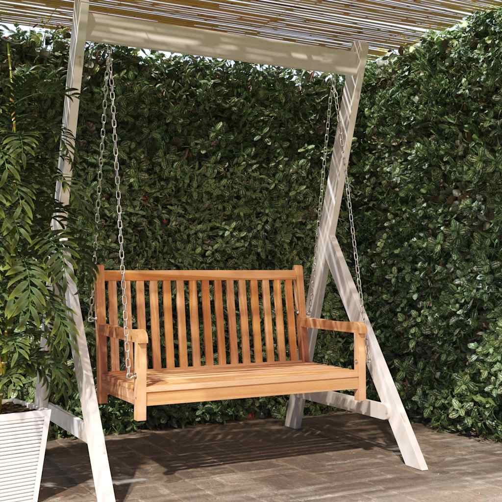 VidaXL Schaukelbank 114x60x64 cm Massives Teakholz