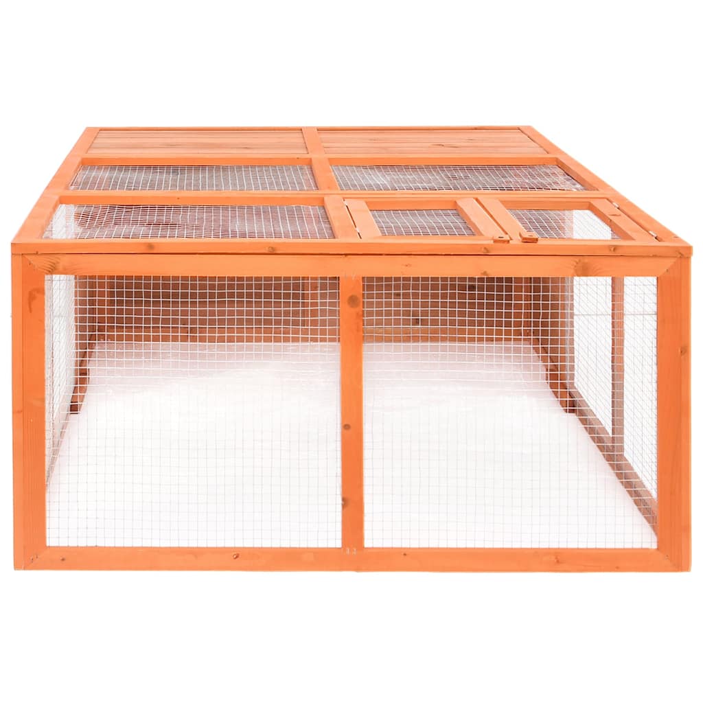 Vidaxl dierenhok voor buiten 150x100x50 cm massief vurenhout