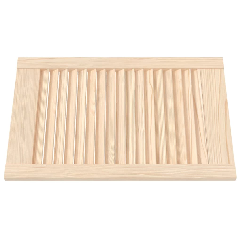 VidaXL Schranktüren mit Lamellen, 2 Stück, 61,5 x 39,4 cm, massives Kiefernholz