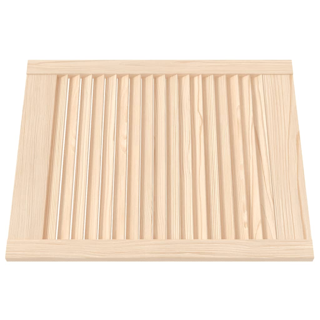 VidaXL Schranktüren mit Lamellen, 2 Stück, 61,5 x 49,4 cm, massives Kiefernholz