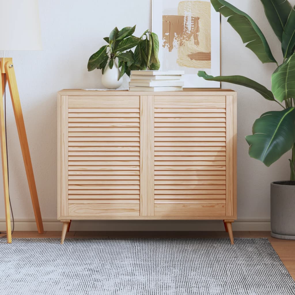 VidaXL Schranktüren mit Lamellen, 2 Stück, 69 x 49,4 cm, massives Kiefernholz