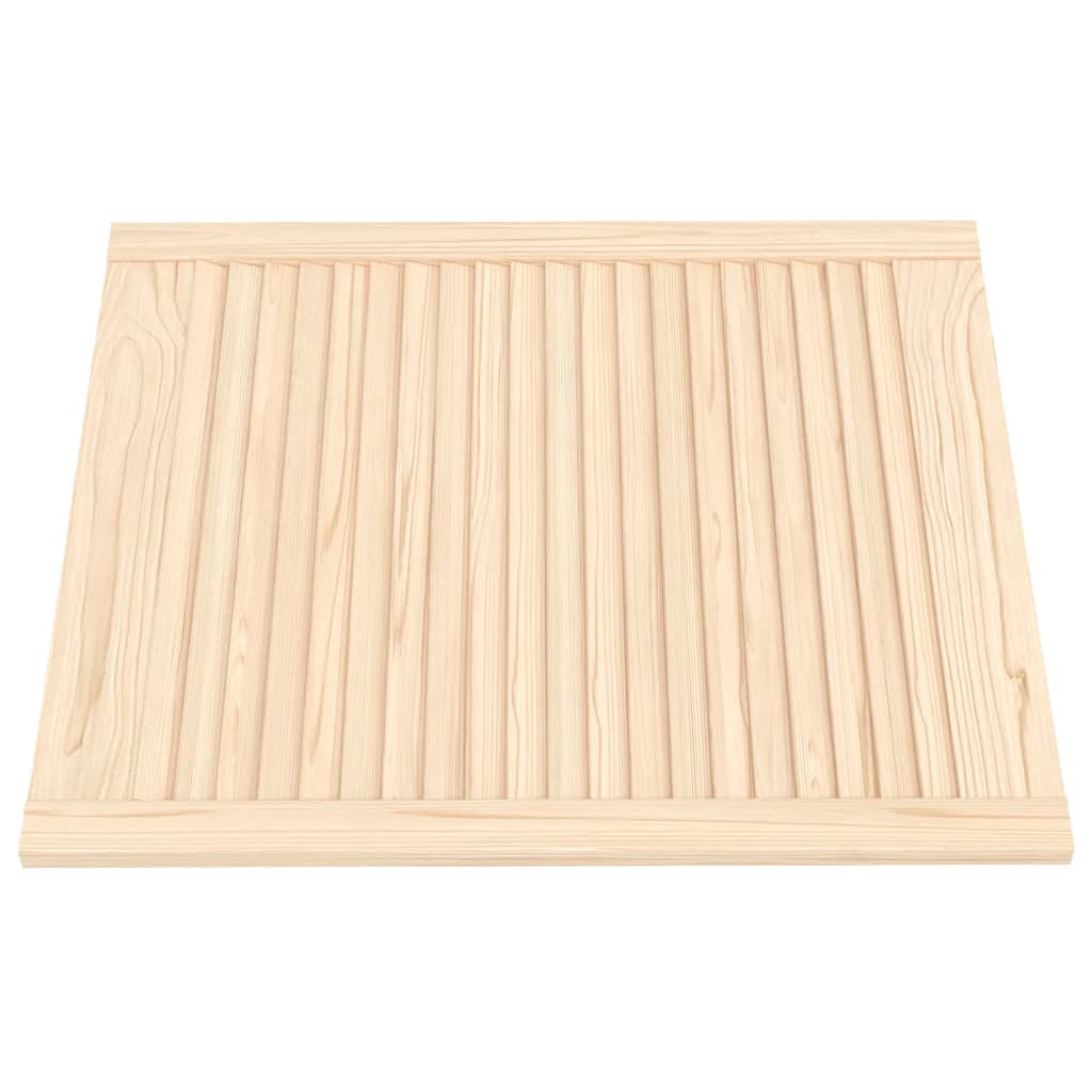 VidaXL Schranktüren mit Lamellen, 2 Stück, 69 x 59,4 cm, massives Kiefernholz