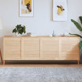 Vidaxl kastdeuren met lamellen 4 st 69x59,4 cm massief grenenhout
