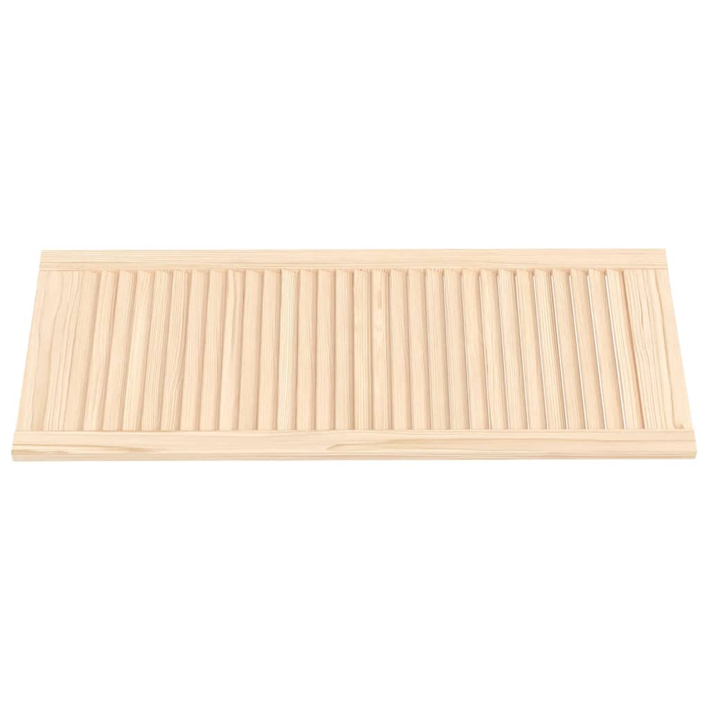 VidaXL Schranktür mit Lamellen 99,3 x 39,4 cm, massives Kiefernholz