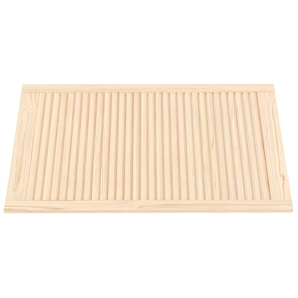 Vidaxl kastdeuren met lamellen 4 st 99,3x59,4 cm massief grenenhout