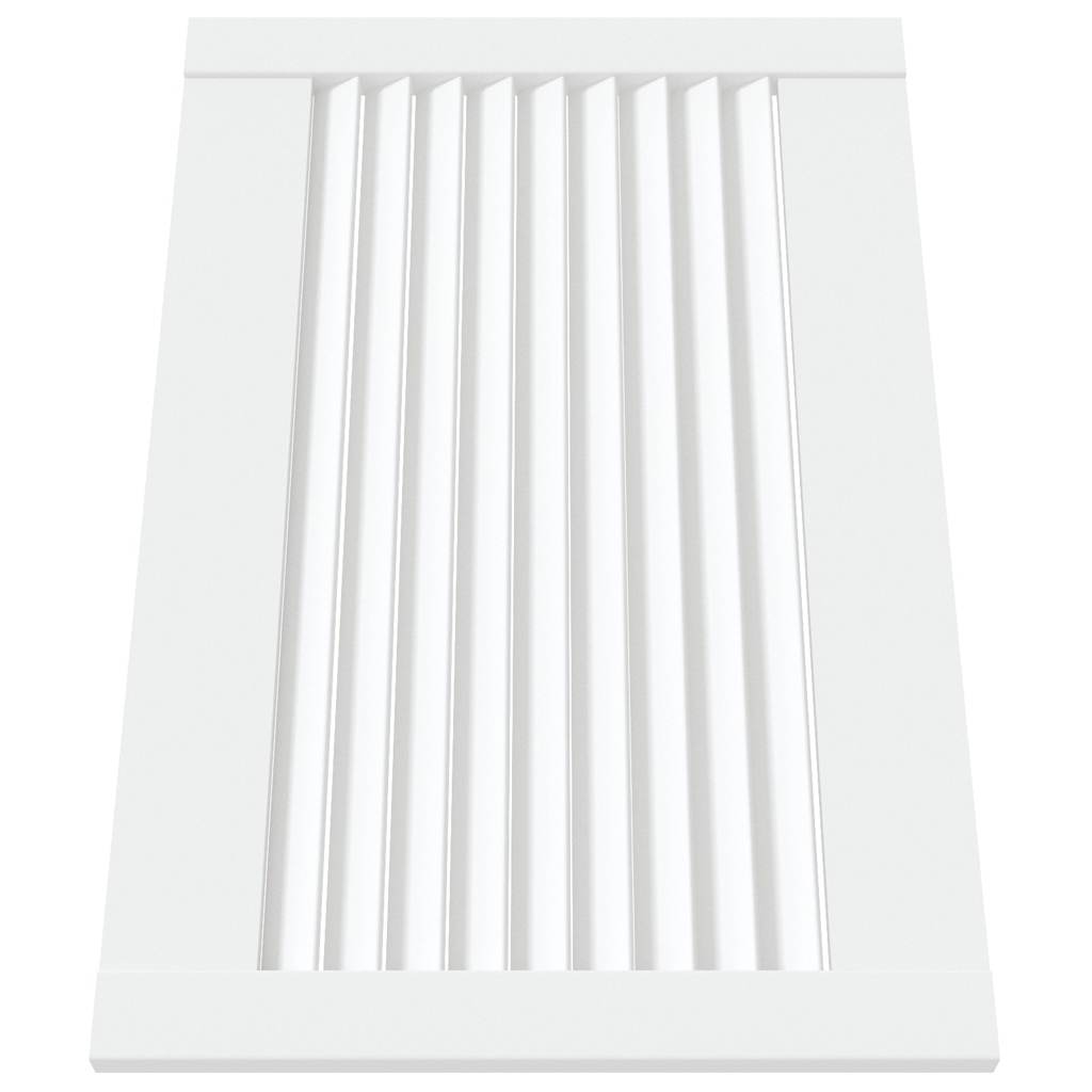 Vidaxl kastdeuren met lamellen 2 st 39,5x59,4 cm grenenhout wit