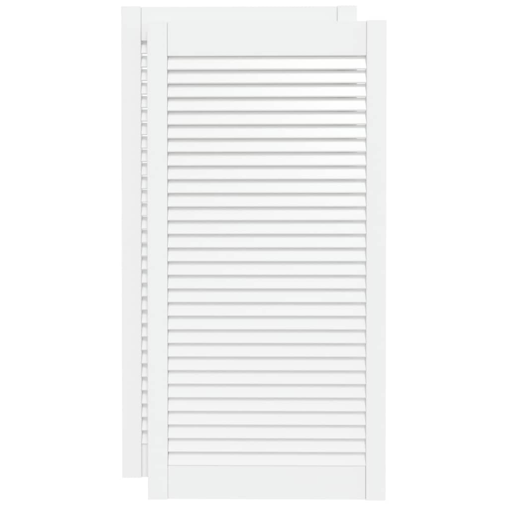 VIDAXL – Schiebelamellen, 2 Stück, 99,3 x 49,4 cm, Kiefernholz, Weiß