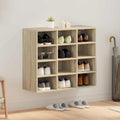Vidaxl schoenenkast sonoma eiken 77,5 x 30 x 67 cm bewerkt hout