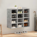 Vidaxl schoenenkast 77,5 x 30 x 67 cm bewerkt hout betongrijs