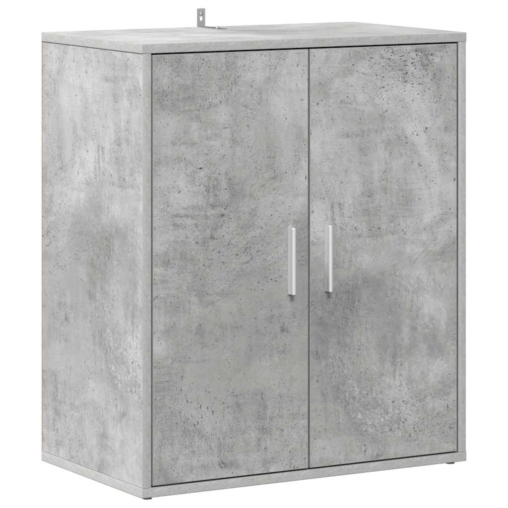 VIDAXL -Schuhschrank 60x35x70 cm verarbeiteter Holzbeton-Schiebe
