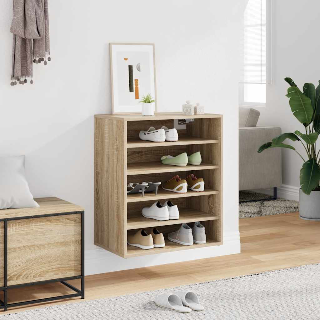 Vidaxx Schuhschrank 60x35x70 cm Propertiertes Holz Sonoma Eiche gefärbt