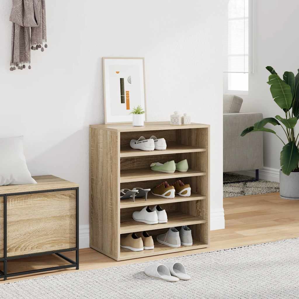 Vidaxx Schuhschrank 60x35x70 cm Propertiertes Holz Sonoma Eiche gefärbt