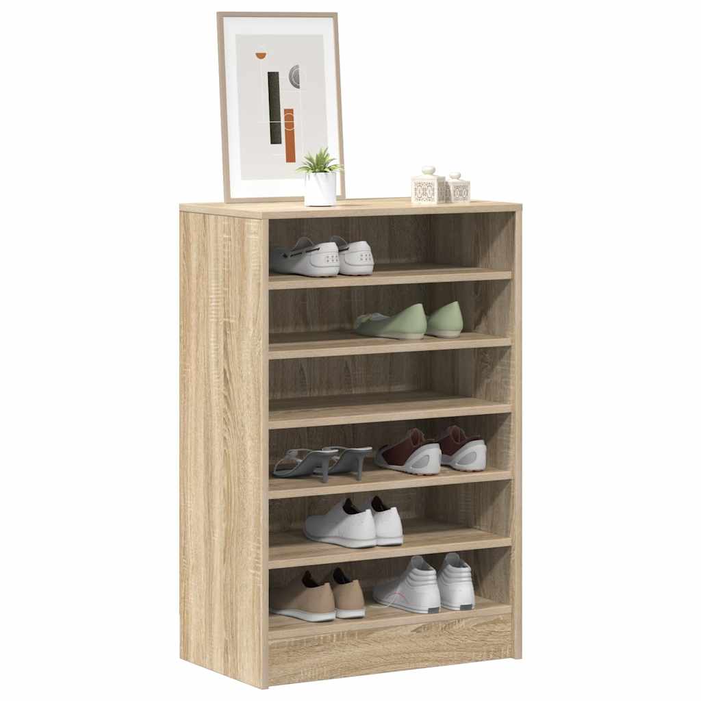 Vidaxx Schuhschrank 60x35x92 cm Propertiertes Holz Sonoma Eiche gefärbt