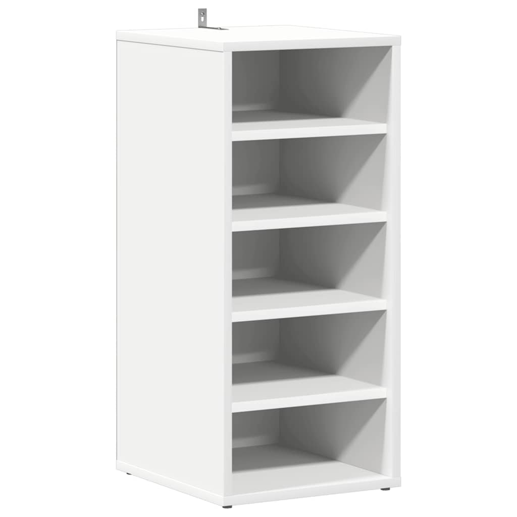Vidaxl schoenenkast 31,5x35x70 cm bewerkt hout wit