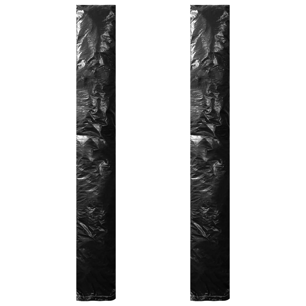 Vidaxl parasolhoezen 2 st met rits 250 cm pe