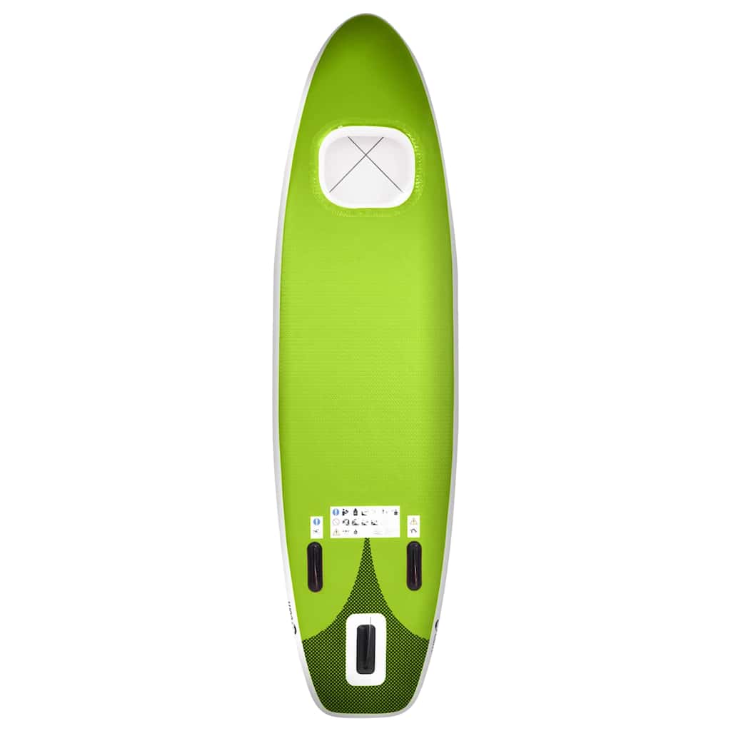 Vidaxl stand up paddleboardset opblaasbaar 360x81x10 cm groen