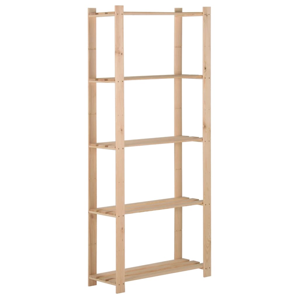 VIDAXL-LAGERRECHEN 5-lagig 80x28,5x170 cm Festkiefer