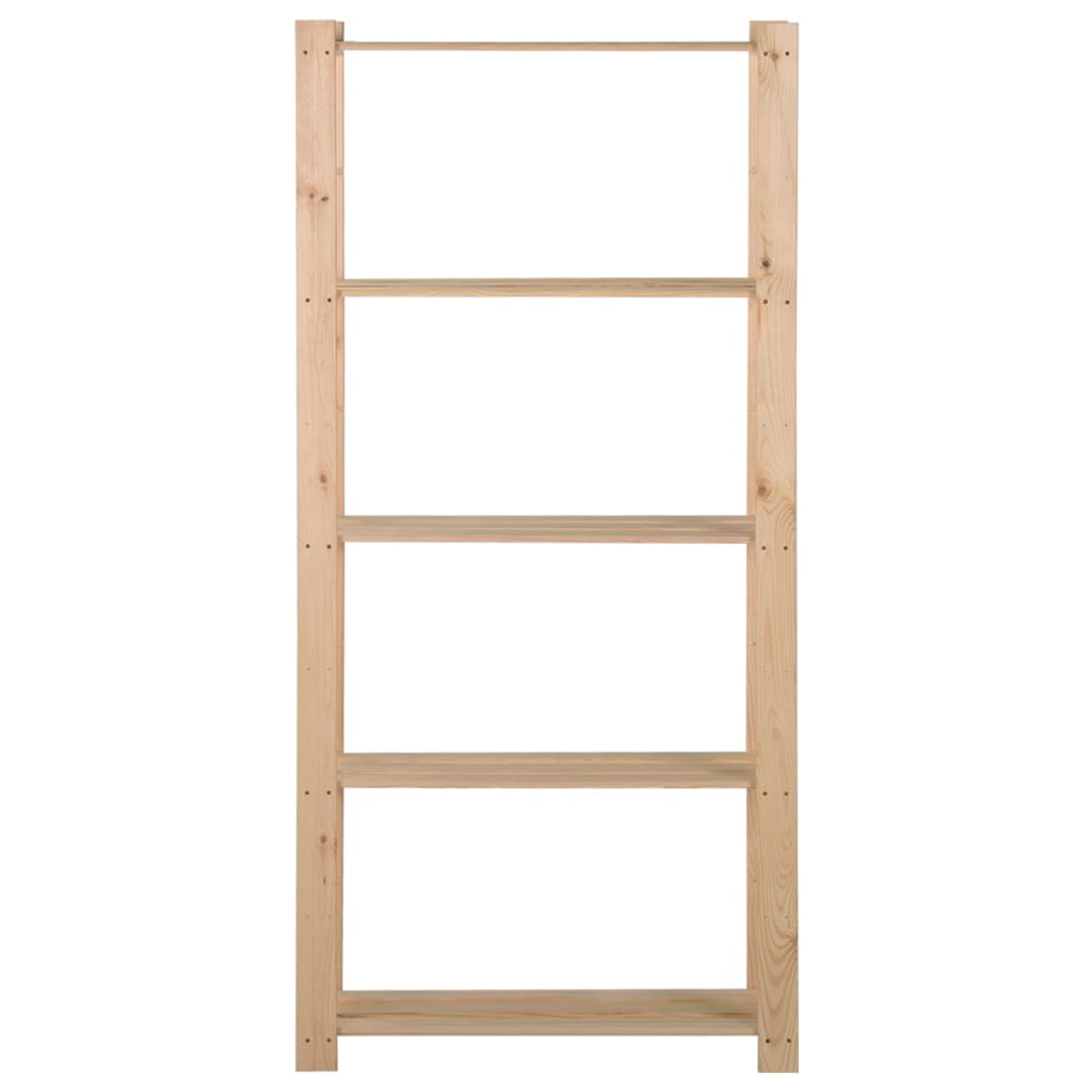 VIDAXL-LAGERRECHEN 5-lagig 80x28,5x170 cm Festkiefer