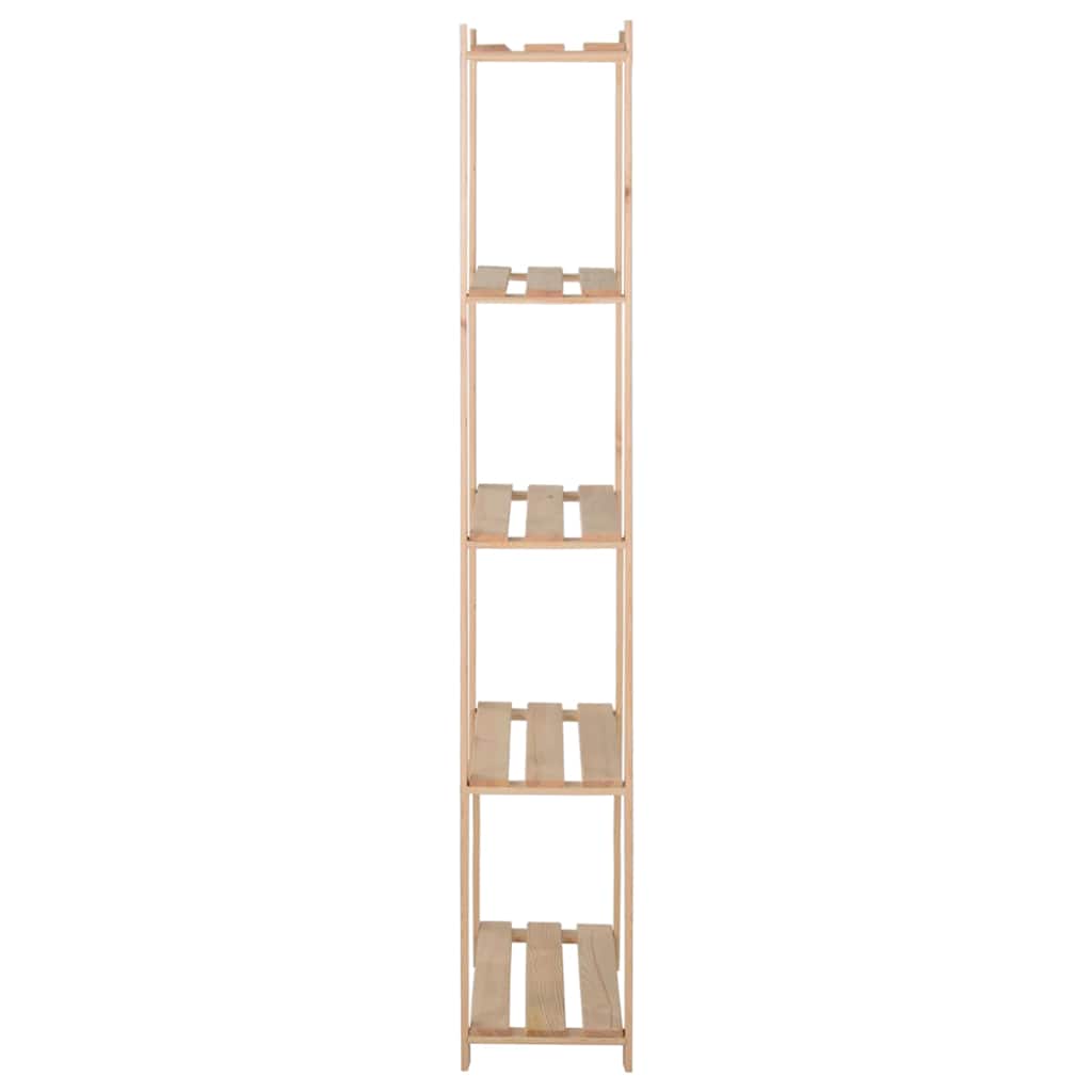 Vidaxl opbergrek 5-laags 80x28,5x170 cm massief grenenhout