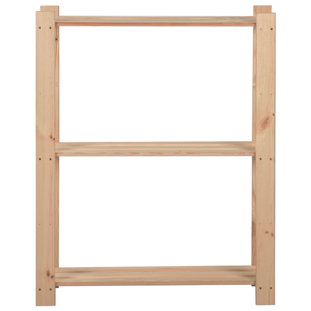 VidaXL 3-stöckiges Aufbewahrungsregal 60x28,5x90 cm Massivholz Kiefer