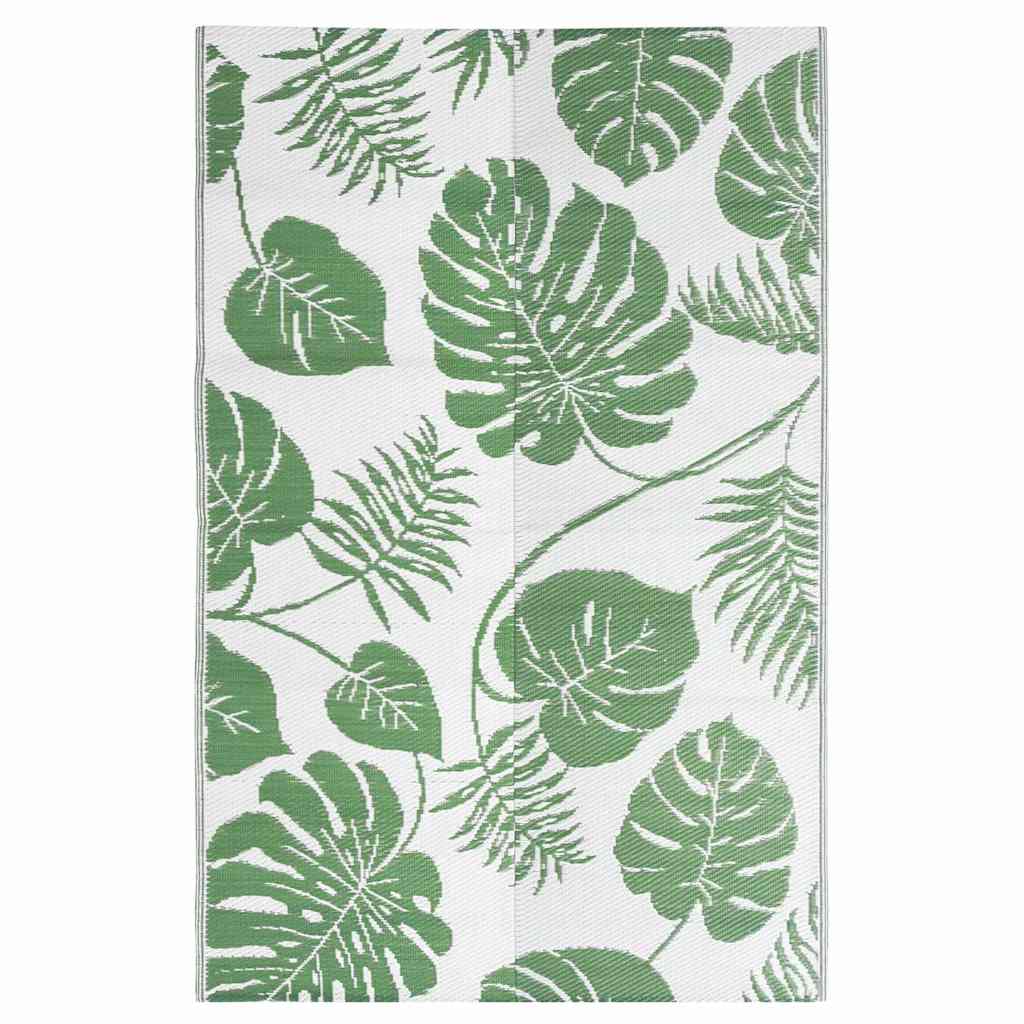 Vidaxl buitenkleed arakil 190x290 cm polypropeen groen