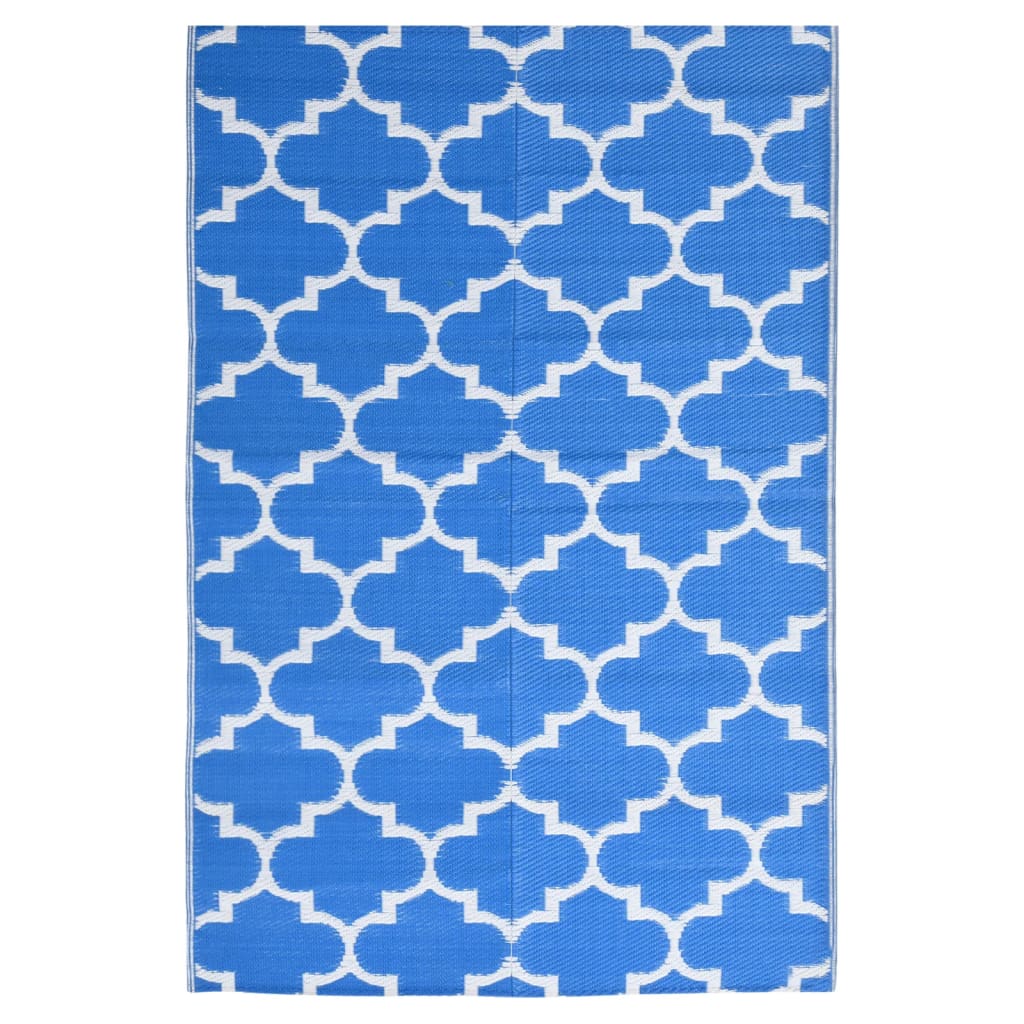 Vidaxl buitenkleed arakil 120x180 cm polypropeen blauw