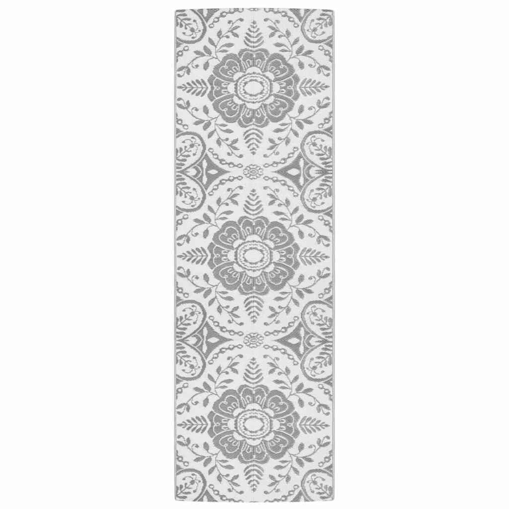 VidaXL Outdoor-Teppich Arakil 80x250 cm Polypropylen hellgrau
