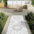 VidaXL Outdoor-Teppich Arakil 80x250 cm Polypropylen hellgrau
