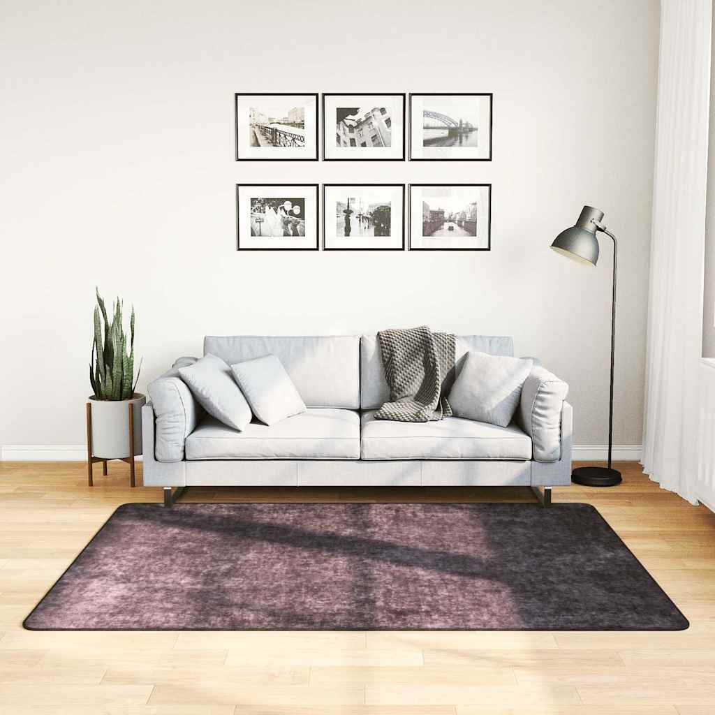 Vidaxl vloerkleed wasbaar 120x180 cm antracietkleurig