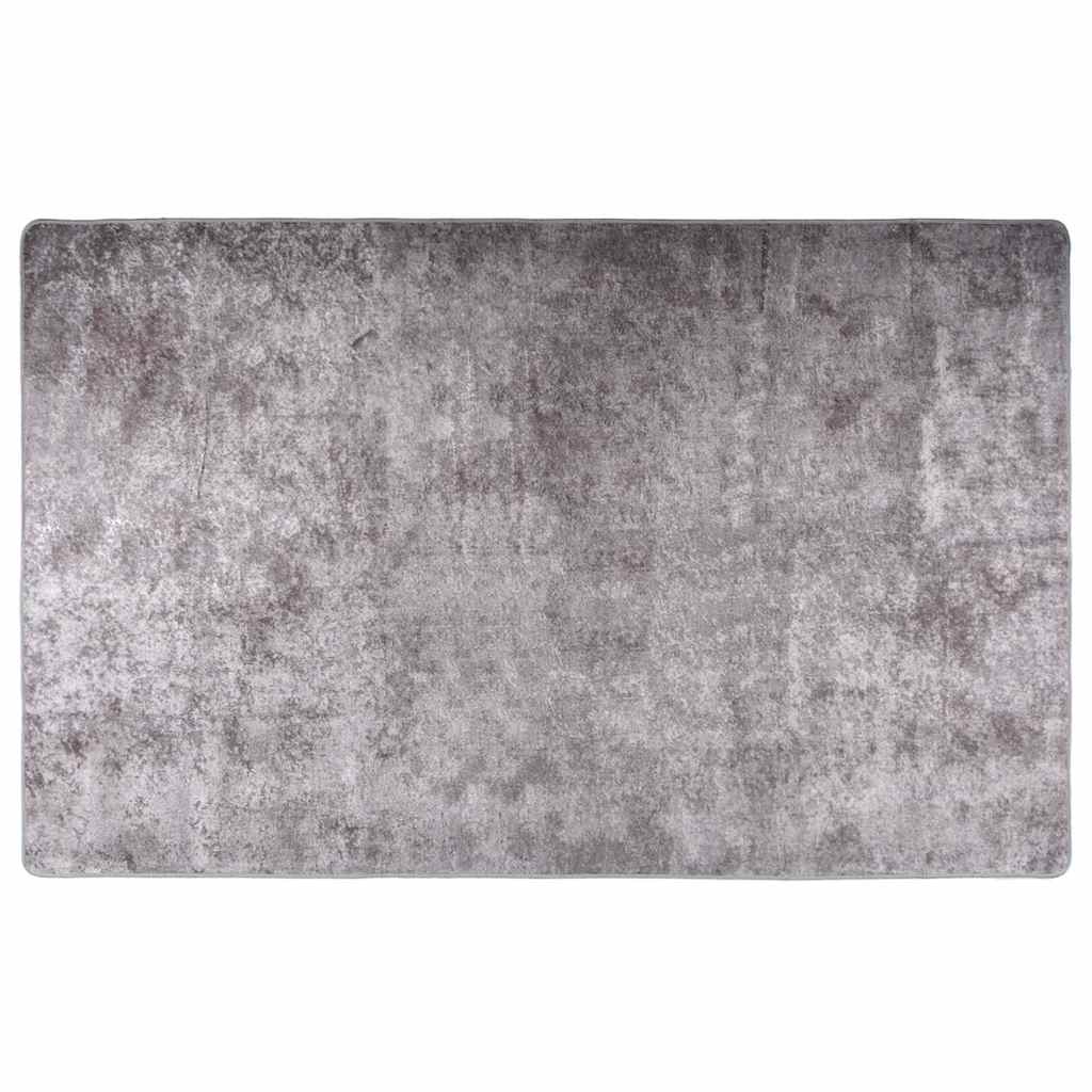 Vidaxl vloerkleed wasbaar 160x230 cm grijs