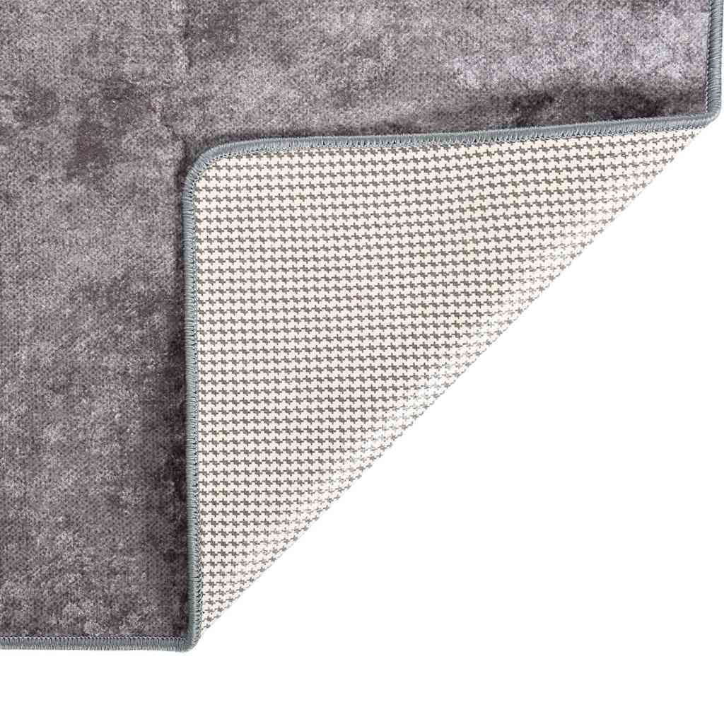 Vidaxl vloerkleed wasbaar 190x300 cm grijs
