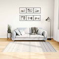 Vidaxl vloerkleed wasbaar anti-slip 120x180 cm zwart en wit