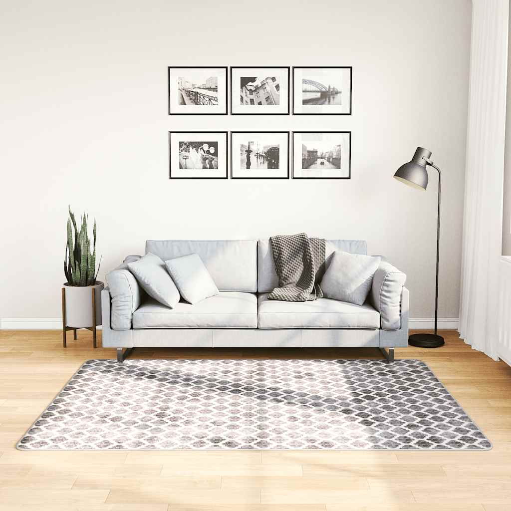 VidaXL Waschbarer, rutschfester Teppich 120x180 cm Mehrfarbig