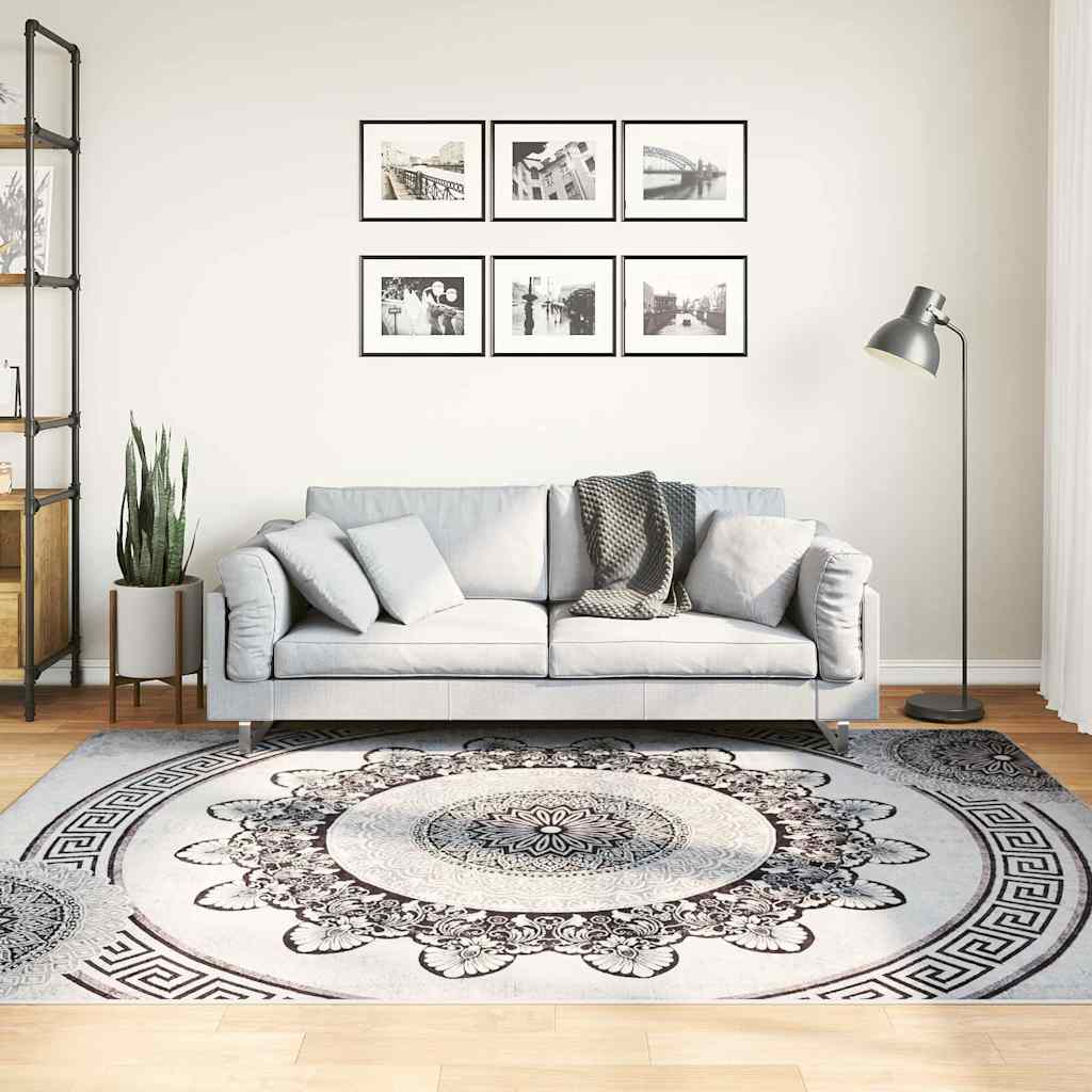 VidaXL Waschbarer, rutschfester Teppich 160x230 cm Mehrfarbig
